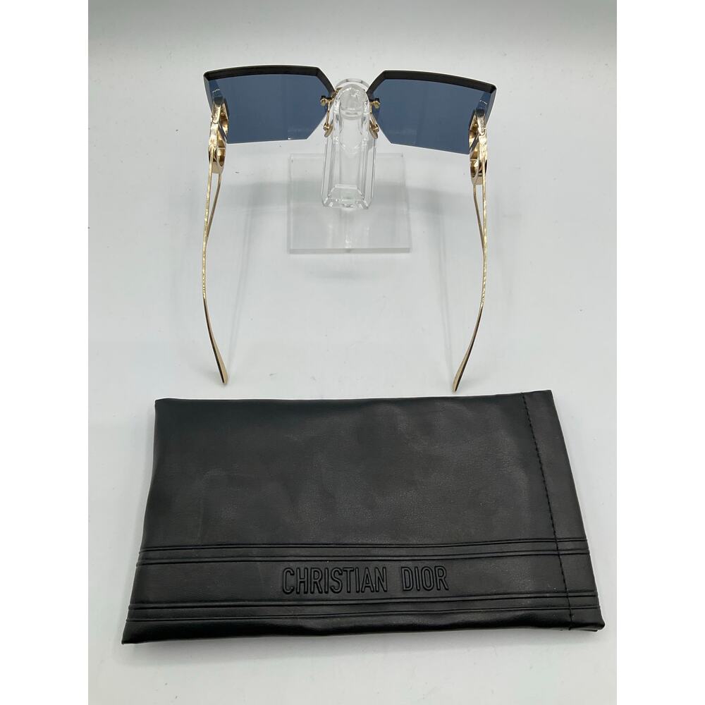 Pre-Owned CHRISTIAN DIOR Sunglasses-TF18017381, Blue Lens/Gold Frame - Picture 3 of 10
